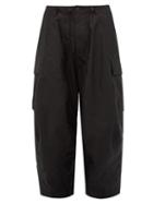 Matchesfashion.com Needles - Cotton-twill Wide-leg Cargo Trousers - Mens - Black