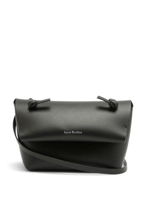 Matchesfashion.com Acne Studios - Knotted-strap Mini Leather Cross-body Bag - Womens - Black