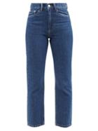 Wandler - Carnation Cropped Slim-leg Jeans - Womens - Mid Denim