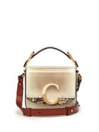 Matchesfashion.com Chlo - The C Mini Leather Cross Body Bag - Womens - Grey Multi
