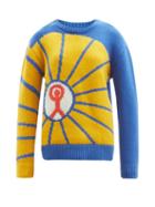 Matchesfashion.com The Elder Statesman - Prayers For Young People Abstract Cashmere Sweater - Womens - Blue Multi