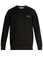 Givenchy Cuban-fit Leather-logo Neoprene Sweatshirt