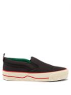 Matchesfashion.com Gucci - Tennis 1977 Web-stripe Cotton-twill Trainers - Womens - Black