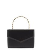 Ladies Bags Amina Muaddi - Pernille Crystal-handle Mini Suede Box Bag - Womens - Black Multi