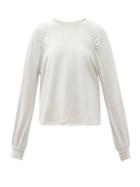 Matchesfashion.com The Upside - Marion Raglan-sleeve Jersey Sweatshirt - Womens - White
