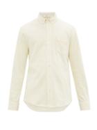 Matchesfashion.com Sfr - Leo Terry Towelling Cotton Shirt - Mens - Cream