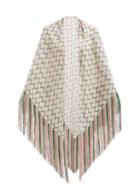 Matchesfashion.com Missoni - Fringed Zigzag-knit Shawl - Womens - Pink Multi