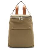 Loewe Goya Leather-trimmed Canvas Backpack