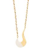 Matchesfashion.com Marni - Tipped-pendant Chain Necklace - Womens - White Gold