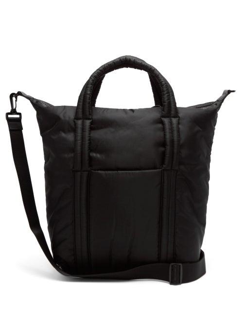 Matchesfashion.com Maison Margiela - Padded Topstitched Tote Bag - Mens - Black