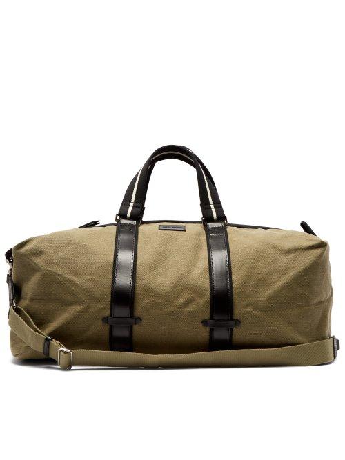 Matchesfashion.com Isabel Marant - Millia Cotton Canvas Weekend Bag - Womens - Khaki Multi