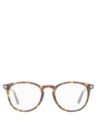Matchesfashion.com Tom Ford Eyewear - Round Tortoiseshell-acetate Glasses - Mens - Brown