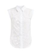 Matchesfashion.com See By Chlo - Summer Floral Broderie Anglaise Cotton Shirt - Womens - White