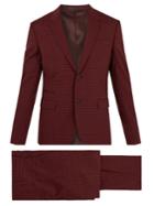 Valentino Notch-lapel Gingham Wool-blend Suit