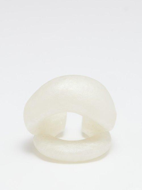 Completedworks - Resin & 18kt Gold-vermeil Ear Cuff - Womens - White