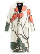 Loewe - Herbarium Wool Coat - Mens - White Multi
