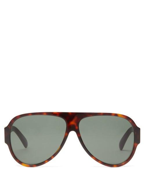 Matchesfashion.com Givenchy - Aviator Tortoiseshell Acetate Sunglasses - Womens - Tortoiseshell