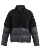 Matchesfashion.com Moncler + Rick Owens - Coyote Shearling And Quilted Down Jacket - Mens - Black
