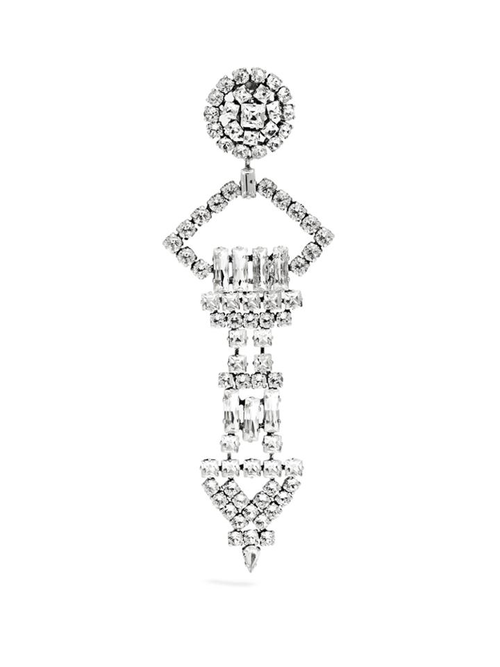 Saint Laurent Smoking Crystal-embellished Earring