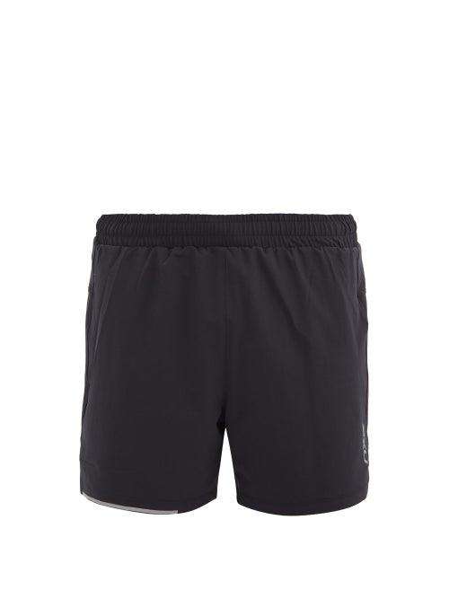 Matchesfashion.com 2xu - Xvent Reflective-logo Shorts - Mens - Black Silver
