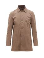 Matchesfashion.com Herno - Single Breasted Shell Car Coat - Mens - Light Brown