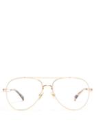 Matchesfashion.com Givenchy - Aviator Metal Glasses - Womens - Rose Gold