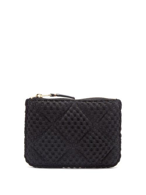 Matchesfashion.com Comme Des Garons Wallet - Quilted Woven Pouch - Mens - Black
