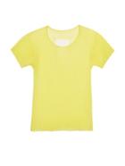 Maison Margiela Short-sleeved Sheer Fine-knit Sweater