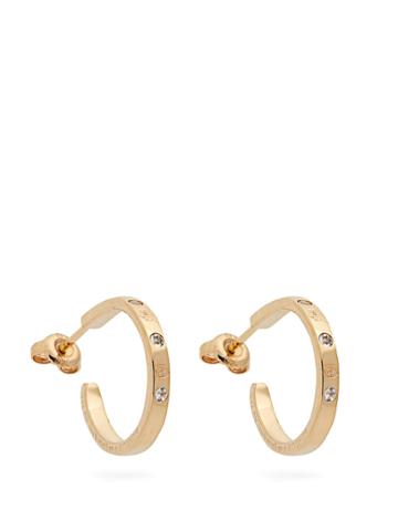 Aurélie Bidermann Fine Jewellery Fair Trade Topaz & Yellow-gold Hoop Earrings