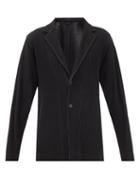 Homme Pliss Issey Miyake - Technical-pleated Suit Jacket - Mens - Black
