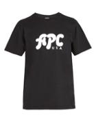 Matchesfashion.com A.p.c. - Marky Logo Print Cotton T Shirt - Mens - Black
