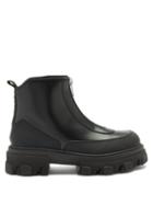 Matchesfashion.com Ganni - Zipped Leather Boots - Womens - Black