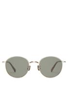 Matchesfashion.com 817 Blanc Lnt - Round Titanium Sunglasses - Mens - Tortoiseshell
