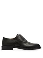Maison Margiela Brushed-effect Leather Derby Shoes