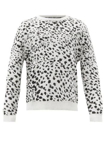 Matchesfashion.com Noon Goons - Galaxy Speckle-jacquard Sweater - Mens - Black White