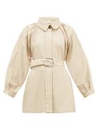 Matchesfashion.com Dodo Bar Or - Berry Spread Collar Leather Jacket - Womens - Ivory