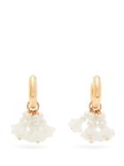 Matchesfashion.com Shrimps - Sibyl Faux Pearl-embellished Drop Earrings - Womens - Gold