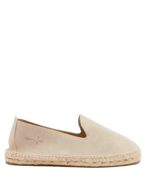 Maneb - Hamptons Suede Espadrilles - Mens - Beige