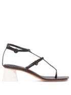 Matchesfashion.com Mm6 Maison Margiela - Sculpted Cup Heel Sandals - Womens - Black