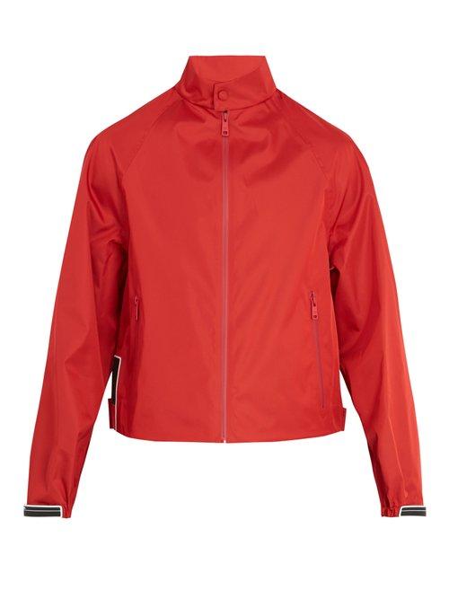 Matchesfashion.com Prada - Resin Coated Technical Jacket - Mens - Red
