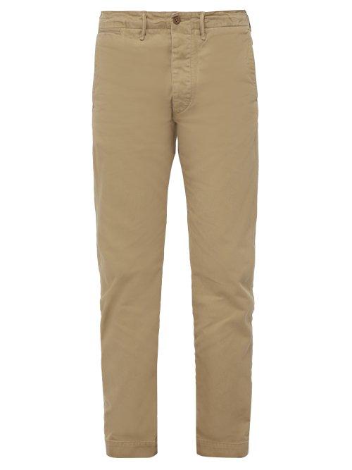 Matchesfashion.com Rrl - Regular Fit Cotton Chinos - Mens - Beige