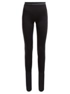 Matchesfashion.com Marine Serre - High Rise Stretch Jersey Leggings - Womens - Black