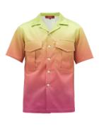 Matchesfashion.com Sies Marjan - Dean Double Pocket Dgrad Shirt - Mens - Yellow Multi