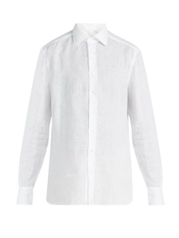 Matchesfashion.com Salle Prive - Mart Linen Shirt - Mens - White