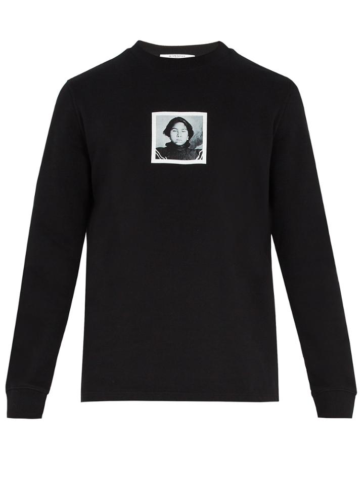 Givenchy Portrait-print Cotton-jersey Sweatshirt