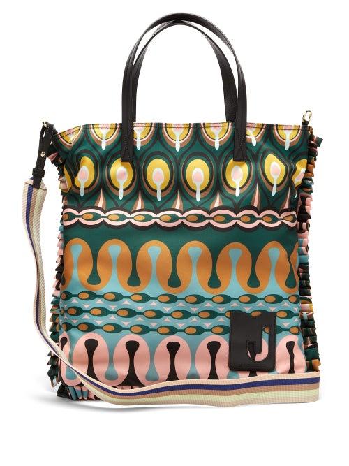Matchesfashion.com La Doublej - Rio-print Midi Nylon Shopping Tote - Womens - Green Multi