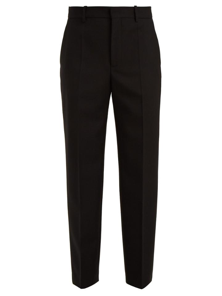 Balenciaga High-rise Tapered-leg Wool Trousers