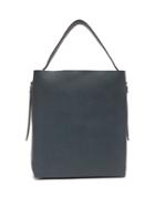 Matchesfashion.com Valextra - Adjustable-strap Grained-leather Tote Bag - Womens - Navy