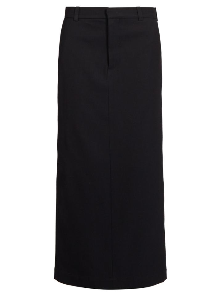 Raey Slit-hem Drill Maxi Pencil Skirt
