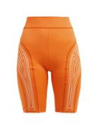 Matchesfashion.com Fendi - Logo Embossed Performance Shorts - Womens - Orange